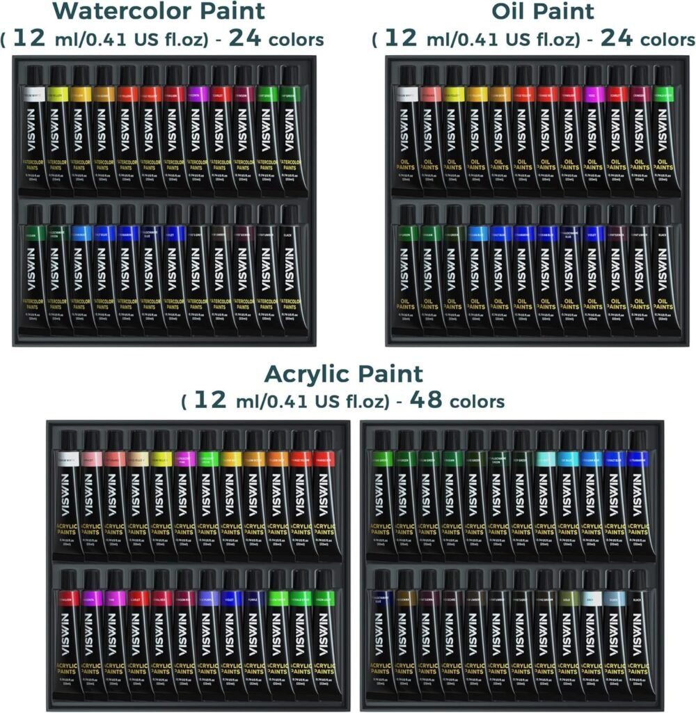 VISWIN All-in-One Artist Painting Set – 147-Piece Professional Art Kit with French Easel - Image 2